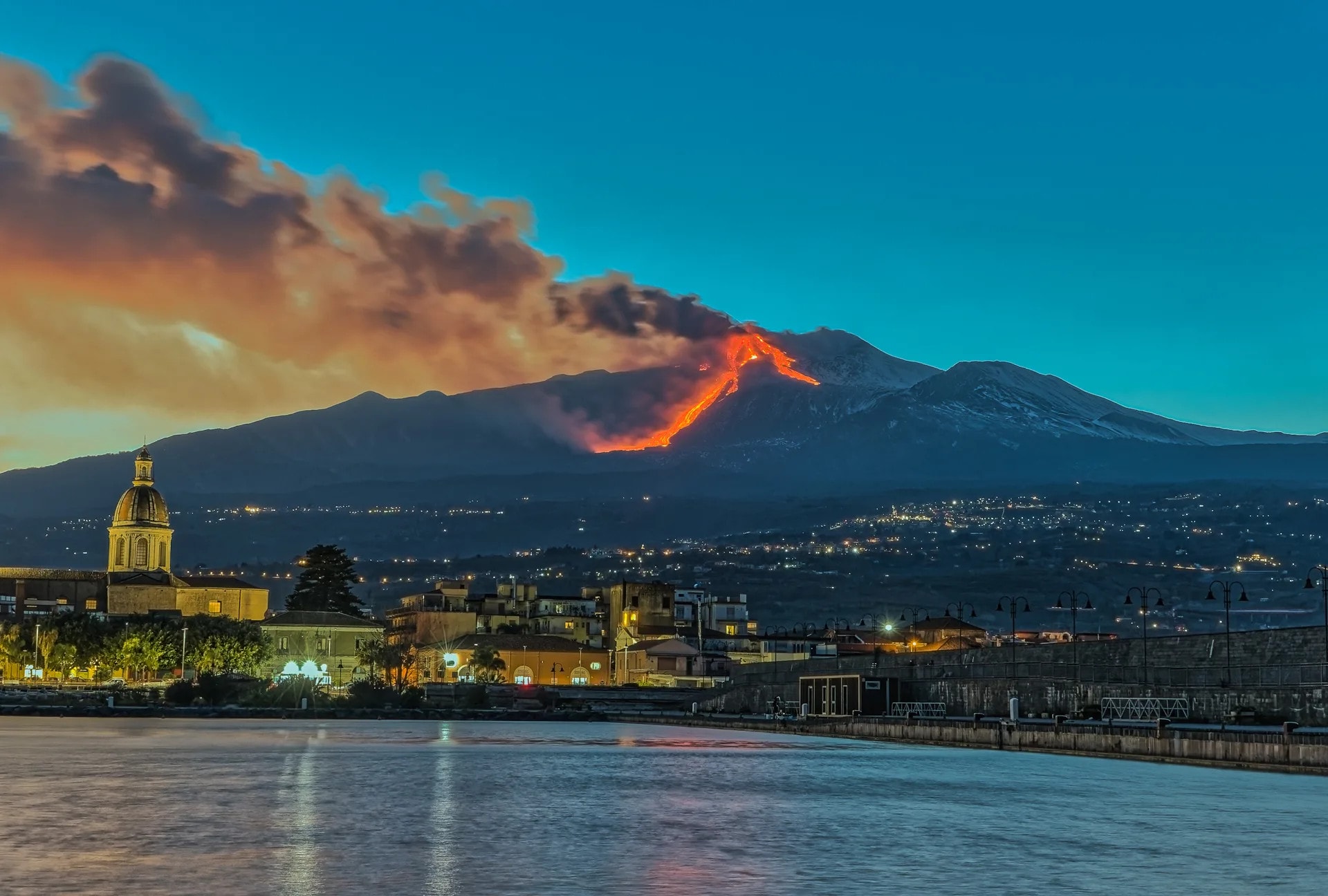 Eruzione dell’Etna del 16 febbraio 2021 – Raccolta di mie immagini